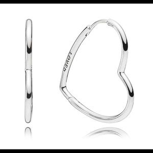 PANDORA LOVED STERLING EARRINGS~NEW IN BOX